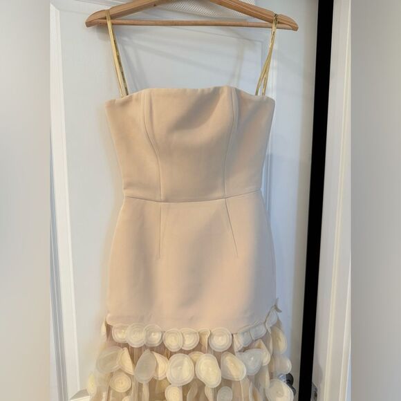 NWOT BRONX AND BANCO HARPER STRAIGHT DRESS in Cream Strapless Wedding Gown - Picture 8 of 16